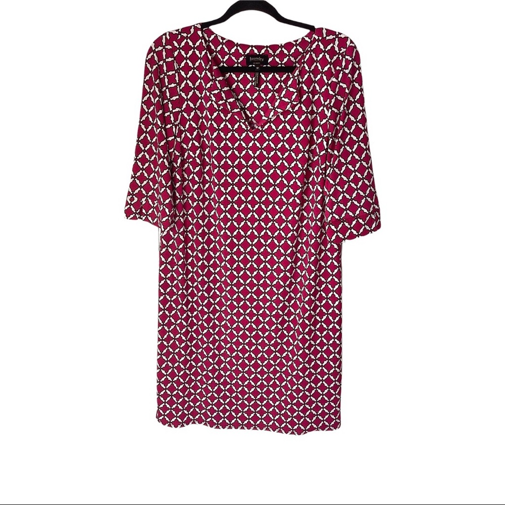 Laundry by Design Pink‎ Moroccan Print Shift Dress 10